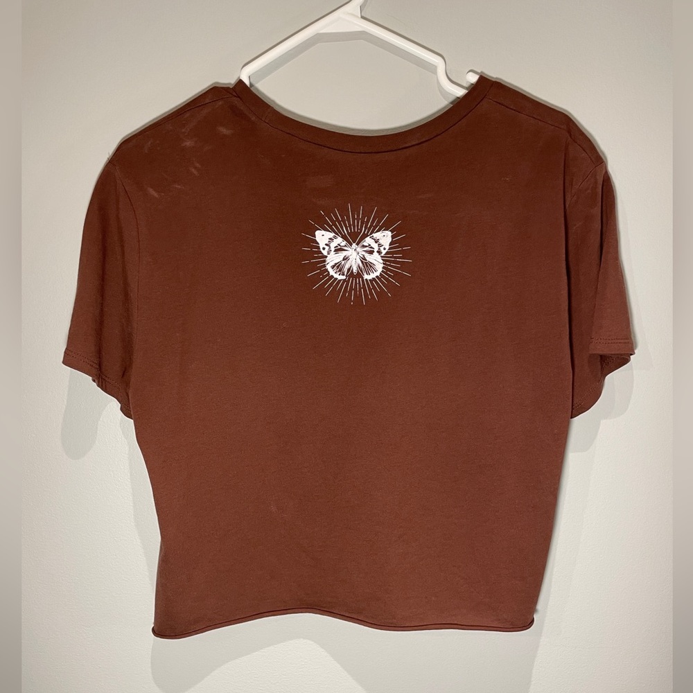 Brown Butterfly T-Shirt - Picture 2 of 3